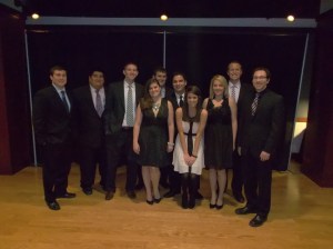 Members of the RedHawks front office at the Warren Spahn Awards