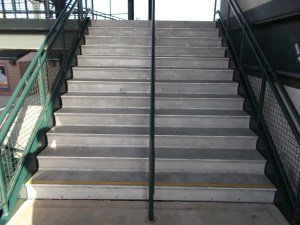 Stairway to heaven...aka the press box